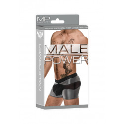 male power Boxer sexy IRON CLAD Noir-Argenté